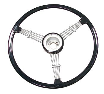 Volante Banjo, Empi, Preta 79-4059-0 | Fusca 1949-76, Kombi 1950-75 SKU: 79-4059-0